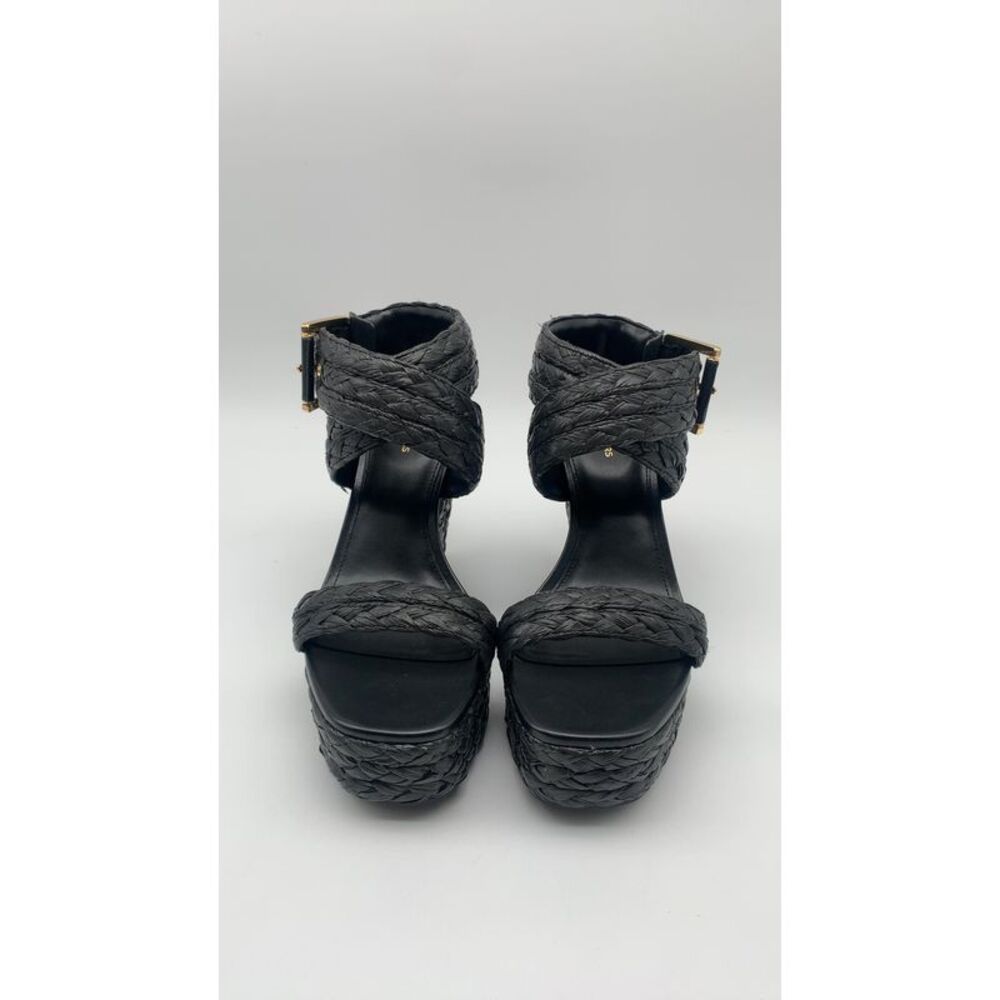 Michael Kors Women Berkley High Platform Sandals Shoes Black 7.5 - Picture 2 of 2